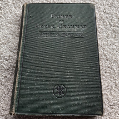 Antique greek grammar book - greek,