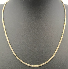 Bellissima collana vintage a spina di pesce color oro 16" c