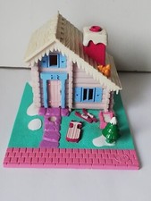 Polly Pocket Bluebird SKI CHALET LODGE 1993 POLLYVILLE Casa Di Natale 