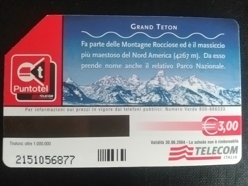 Scheda telefonica natura ci - scheda,