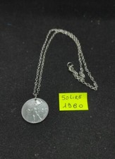 Collana con moneta - moneta, lire