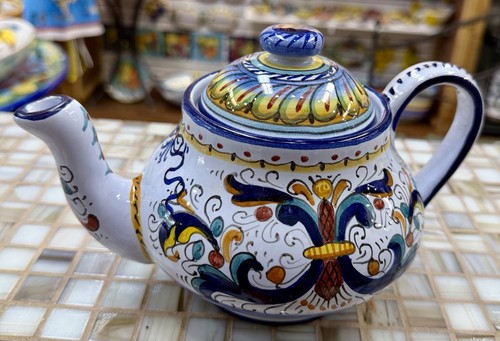 Teiera ceramica deruta - deruta, 4
