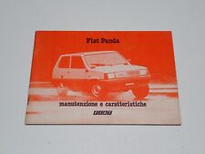 FIAT PANDA 30 - 45 LIBRETTO USO E MANTENZIONE 1980