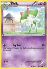 Carta pokemon Kirlia (PLS 60)-Uragano Plasma-U - lingua ITA-condizione EX