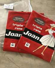 Calza reggicalze JOAN FER MICROMESH  full fashioned vintage 357 tripla rete