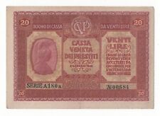 20  LIRE BUONO DI CASSA VENETA