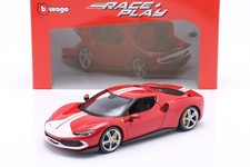 Ferrari 296 GTB Assetto Fiorano anno 2022 rosso/bianco 1:18 Bburago