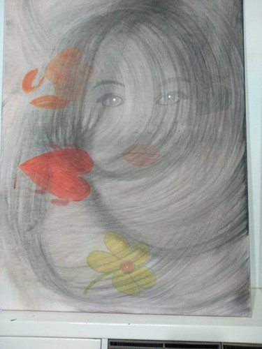 Dipinti tela con colore - su,