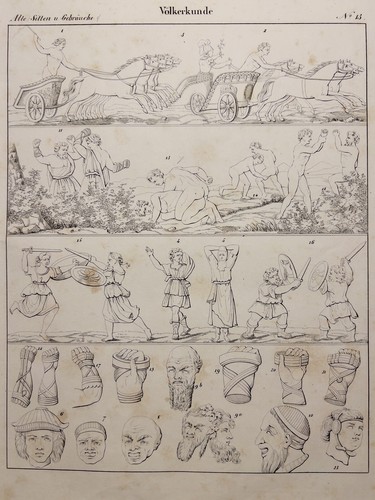 Litografia antica 1833 antico - litografia,