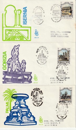 1977 fdc venetia 435 - venetia, 435-1-2-3/it