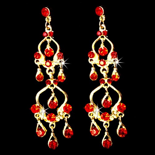 Orecchini perno strass - orecchini,