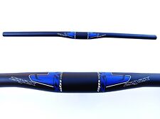 ZZYZX Manubrio Piatto per MTB - 680mm - Lega - Sweep 9° - Nero/Blu - 31,8mm
