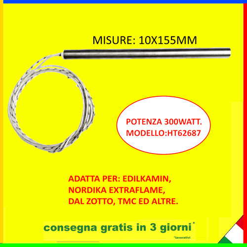 Candeletta accensione stufa - candeletta,