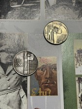 2 monete Mussolini Dux 20 e