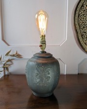 Vintage Pewter Table Lamp