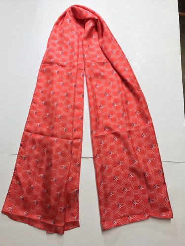 Sciarpa donna seta rossa mod