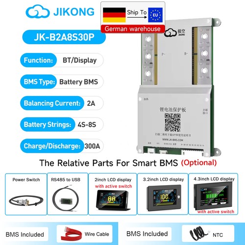Bms 12v 24v 300a - bms, 4s-8s