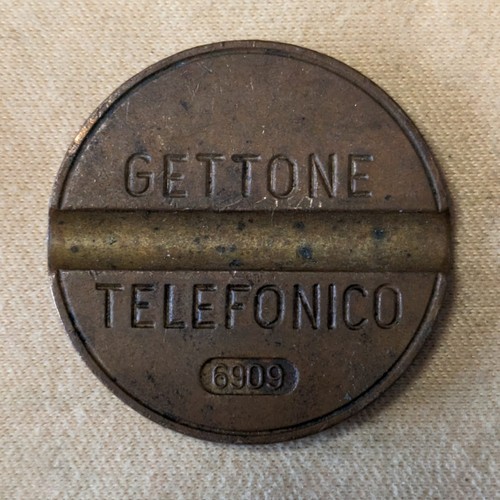 Gettone telefonico 6909 senza - gettone,
