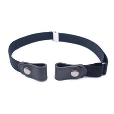 Cintura Elastica Senza Fibbia Per Jeans E Pantaloni 100-200cm Colore Nero