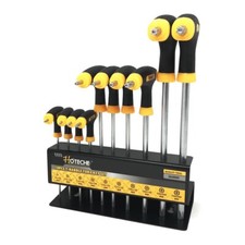 Set 10 chiavi torx con impugnatura a t cacciaviti manico antiscivolo
