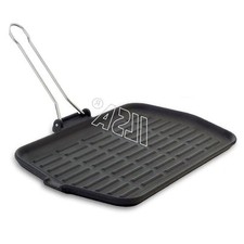 Ilsa Bistecchiera dietella rettangolare 23x36 ghisa inossidabile induzione Rotex
