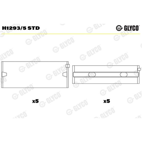 Cuscinetto albero motore glyco - albero,