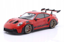 Porsche 911 GT3 RS -2024, protezioni rosso Solido 1:18