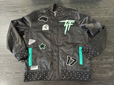Truckfit Respect Few, Giacca Bomber XL, Snap/Zip, Nylon Nero, Condizione PO~VG+