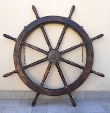 SCONTO 35 % TIMONE MAXI 120 Cm. LEGNO MASSELLO ANTICATO ARREDO MARINO RISTORANTI