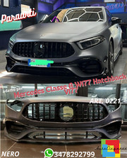 0221 PARAURTI ADATTO PER MERCEDES-BENZ CLASSE A W177 LOOK AMG A45S CON GRIGLIA