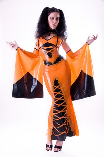 Latex gomma vestito con - latex,