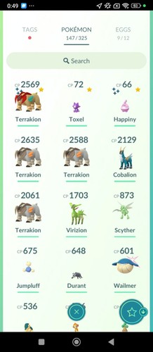 Shiny terrakion happiny - terrakion,, 122k
