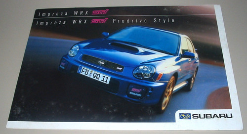 Auto prospekt subaru impreza - auto,