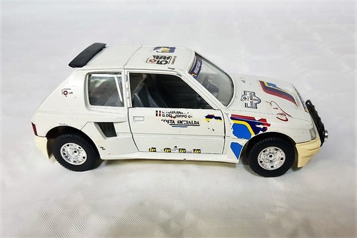 Burago peugeot 205 turbo - turbo, 5