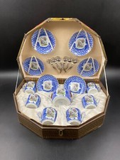 SERVIZIO DA CAFFE' Tè ORIENTALE  6 PERSONE GIAPPONESE CINESE DRAGO BLU