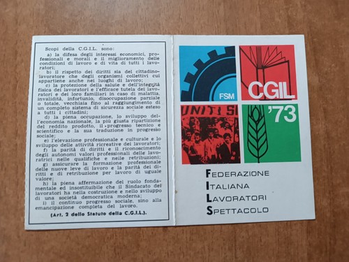 Cgil fils tessera - /,