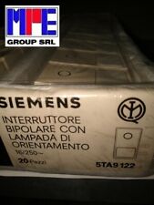 SIEMENS 5TA9122 INTERR BIPOLARE CON LAMP.OR.220V DELTA FUTURA  BIANCO