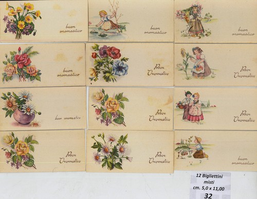 Cartoline bigliettini pz - bigliettini, 12
