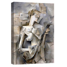Canvashop Quadro Picasso donna con mandolino Stampa su Tela Quadri moderni arte
