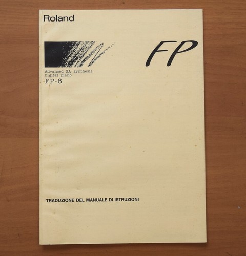 Roland manuale uso - manuale, in