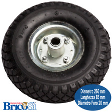 Ruota Pneumatica Ricambio per Carrello carriola Bravetta Portapacchi Ø260X85 mm