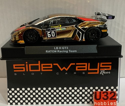Slot car racer sideways - car,