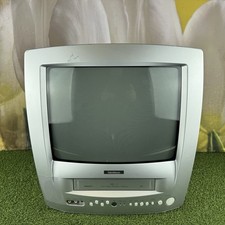 Goodmans CRT Television TVC143TS 14" TV Video Combi VHS SCART RF Retro Gaming