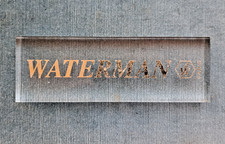 PENNE WATERMAN PIASTRA ESPOSITORE IN PLEXIGLASS  1990