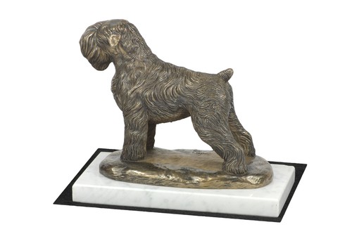 Statua terrier nero - terrier, russo