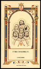santino-holy card B.BERNARDO DE PODIO E CC. CAVALIERI mercedari