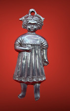 1 ex voto bambina per grazia ricevuta Napoli vintage 12,5x4,5 Cm