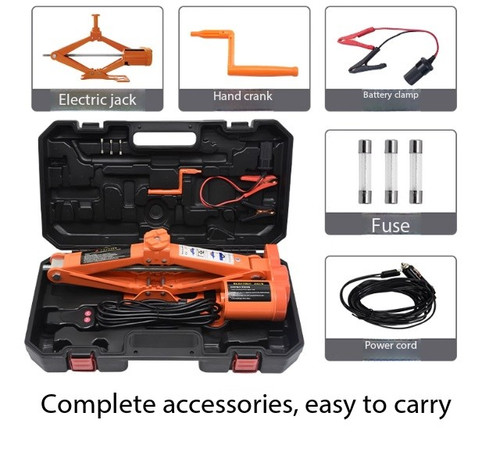 Cric auto elettrico - 12v, chiave