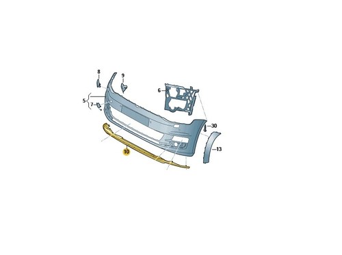 Spoiler anteriore originale - , vw