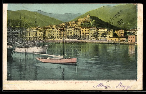 Cartolina sanremo veduta - cartolina,